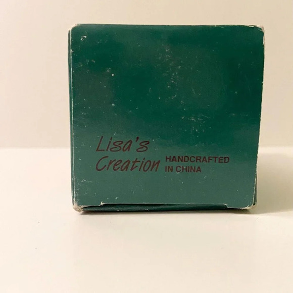 Christmas Chimer Bisque Porcelain Ornament Lisas Creations Bear Chimer - Picture 15 of 16